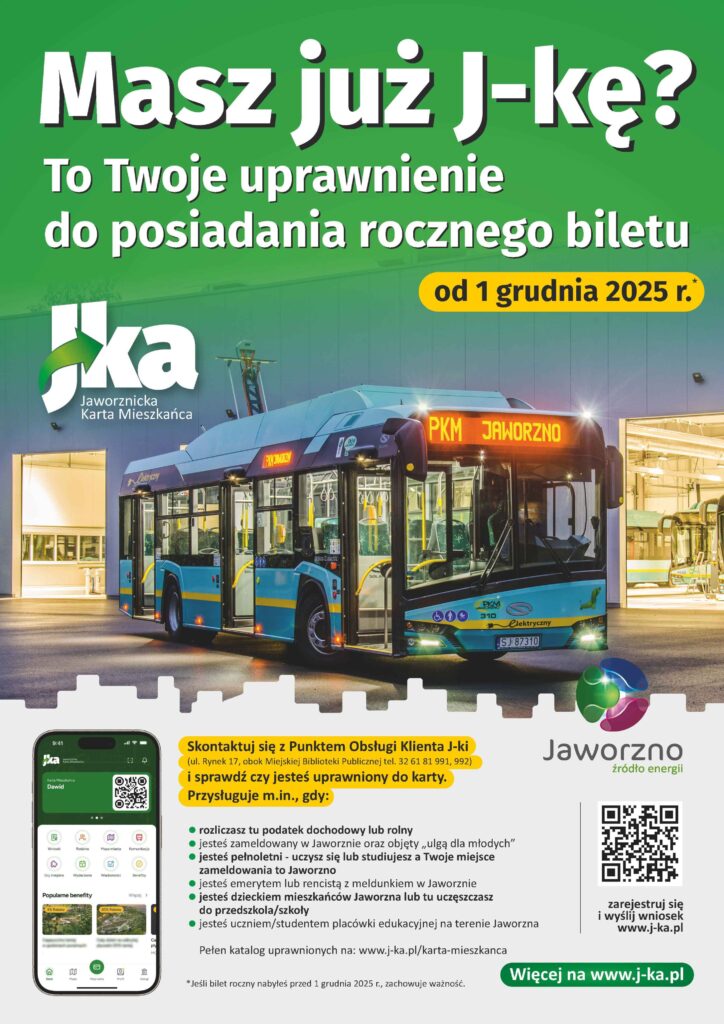 Roczny bilet PKM Jaworzno tylko dla mieszkańców. Od grudnia – tylko z J-ką