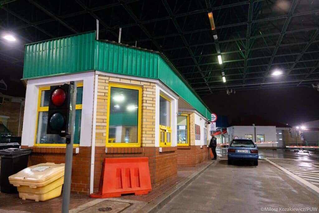 Podlaskie/ Drogowe przejścia z Białorusią w Kuźnicy i Bobrownikach znowu otwarte / fot. Miłosz Kozakiewicz - PUW