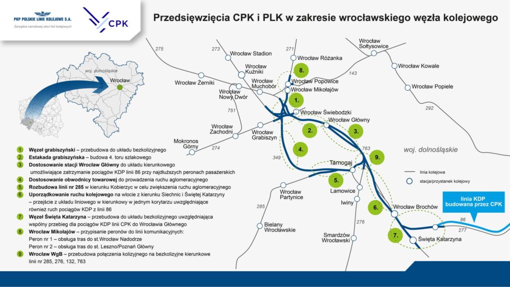 Wrocław otrzyma nowy węzeł kolejowy, kolej dużych prędkości oraz lepsze połączenia aglomeracyjne foto: PKP PLK