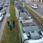 Wykolejenie tramwaju we Wrocławiu