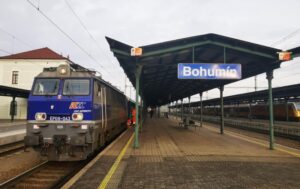 Lokomotywa EP09 w Bohuminie