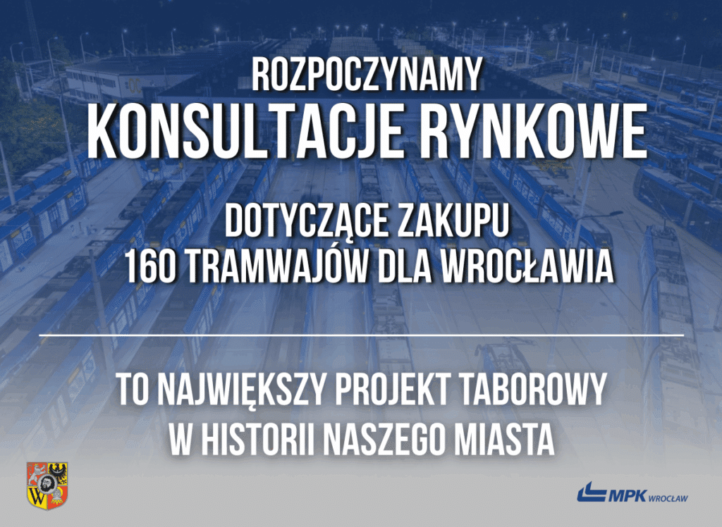 MPK Wrocław chce kupić 160 tramwajów