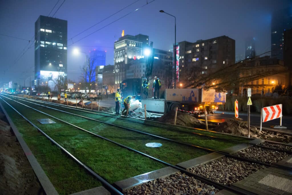 Warszawa sadzi drzewa przy torowiskach