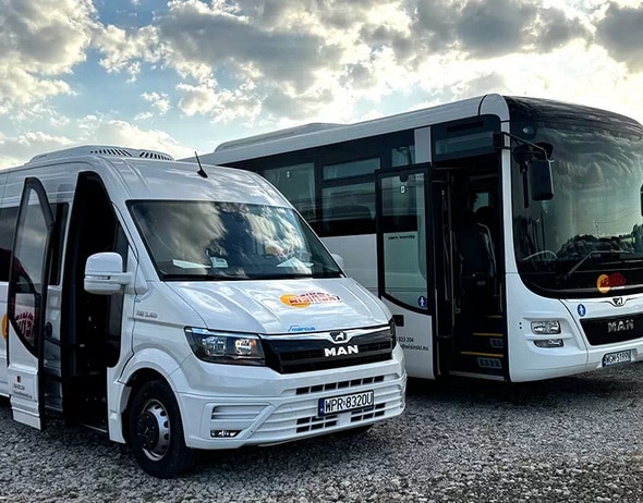 Nowe autobusy dla firmy Wisiński od Mercusa: 2 x MAN Intercity i minibus na TGE