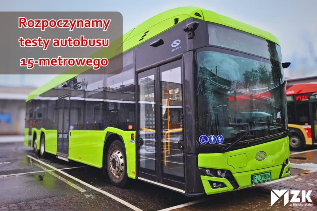 Autobus elektryczny Solaris Urbino 15 LE na testach w MZK Bielsko-Biała