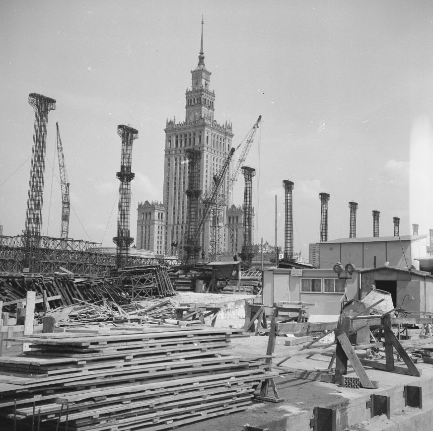 Budowa dworca Warszawa Centralna