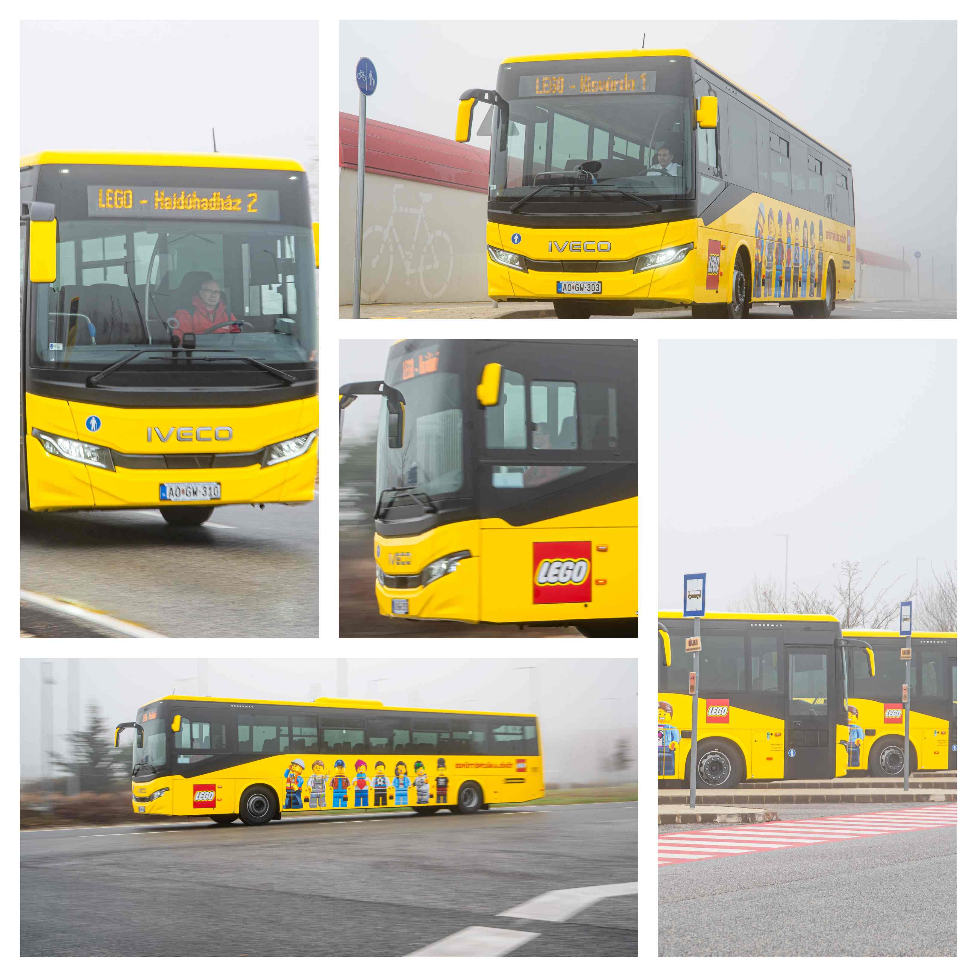 Infobus - LEGO też ma autobusy i to nie z kloców. Iveco Crossway dowożą pracowników do fabryki na Węgrzech