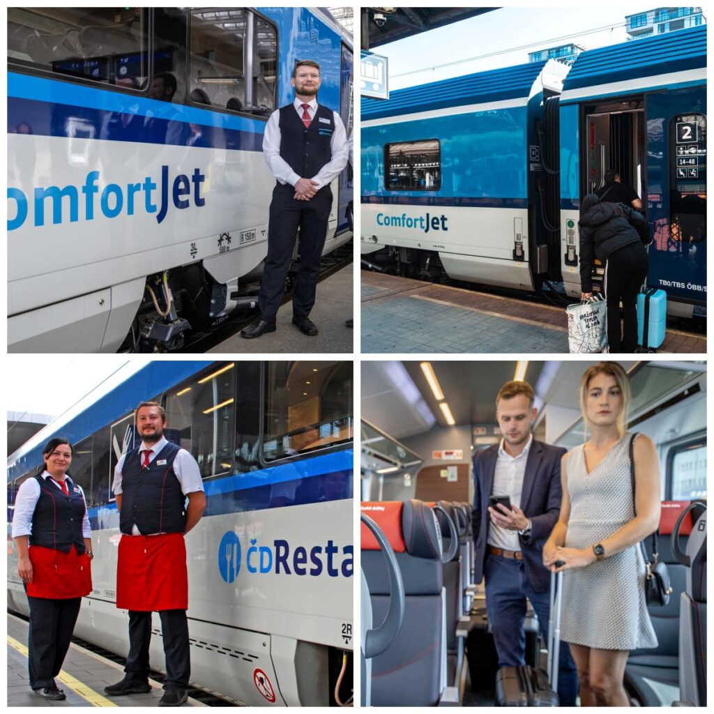 České dráhy wprowadzają pociągi ComfortJet na relacje z Czech do Słowacji i Węgier foto: CD