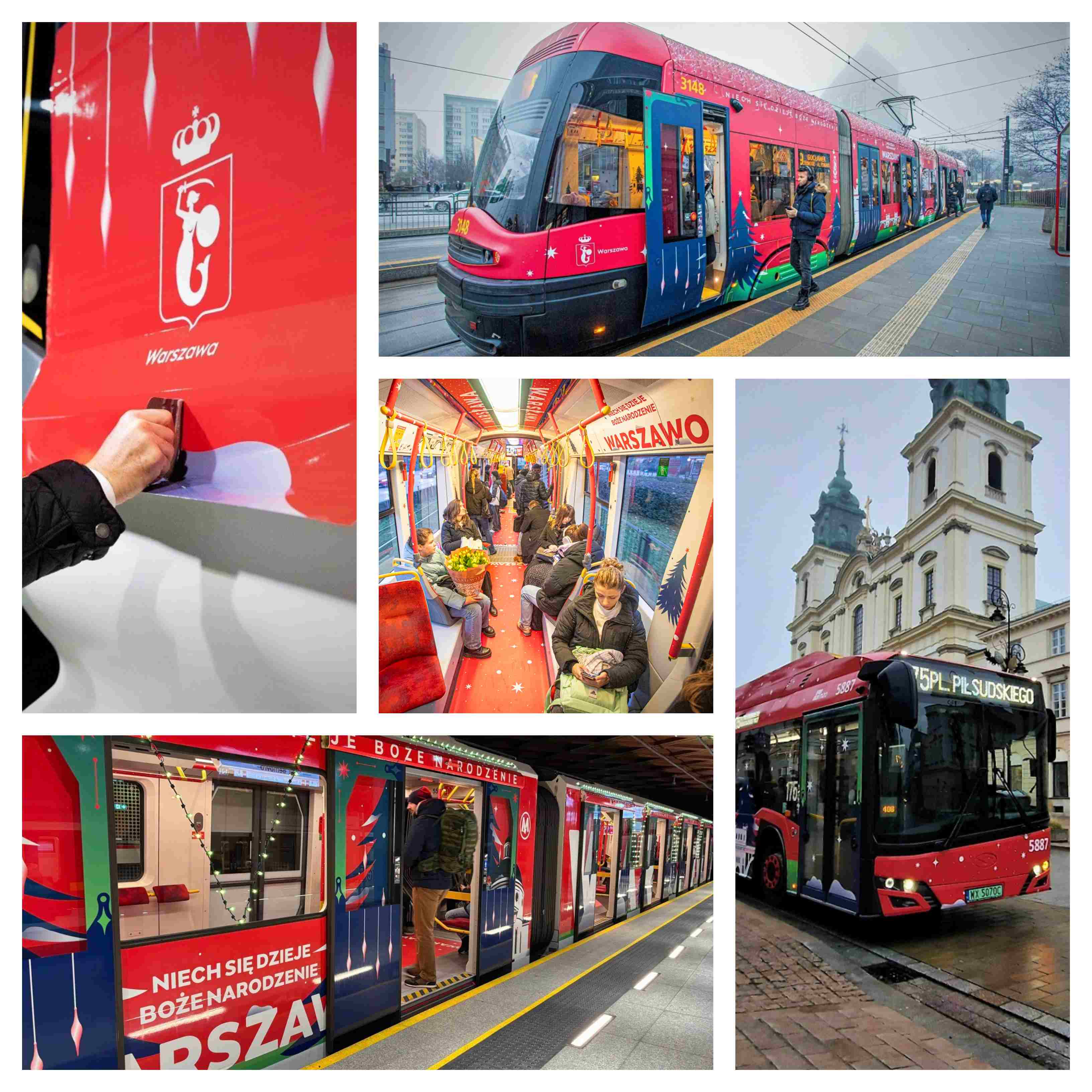 Infotrans - Warszawski Transport Publiczny już ze świątecznym autobusem, tramwajem i metrem