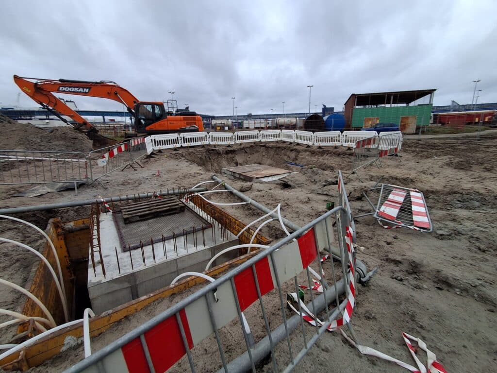 Prace w porcie Szczecin Świnoujście