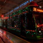 Świąteczny tramwaj w Poznaniu