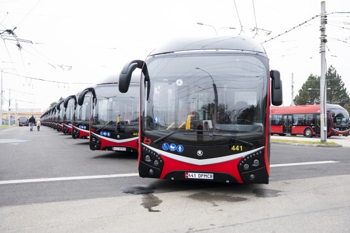 Infobus - DPMCB Czeskie Budziejowice z rekordową dostawą trolejbusów Škoda-SOR 33Tr