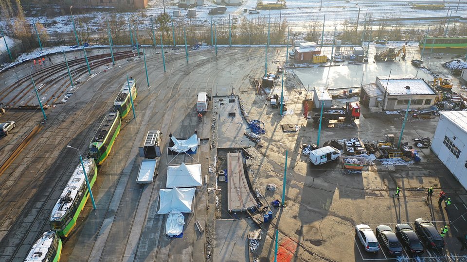 Prace modernizacyjne w zajezdni Forteczna