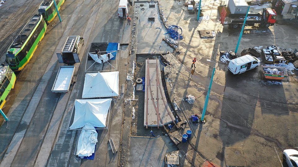 Prace modernizacyjne w zajezdni Forteczna