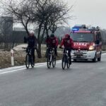 Uczestnicy Wielkoorkiestrowej Sztafety Cyklistów