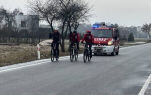 Uczestnicy Wielkoorkiestrowej Sztafety Cyklistów