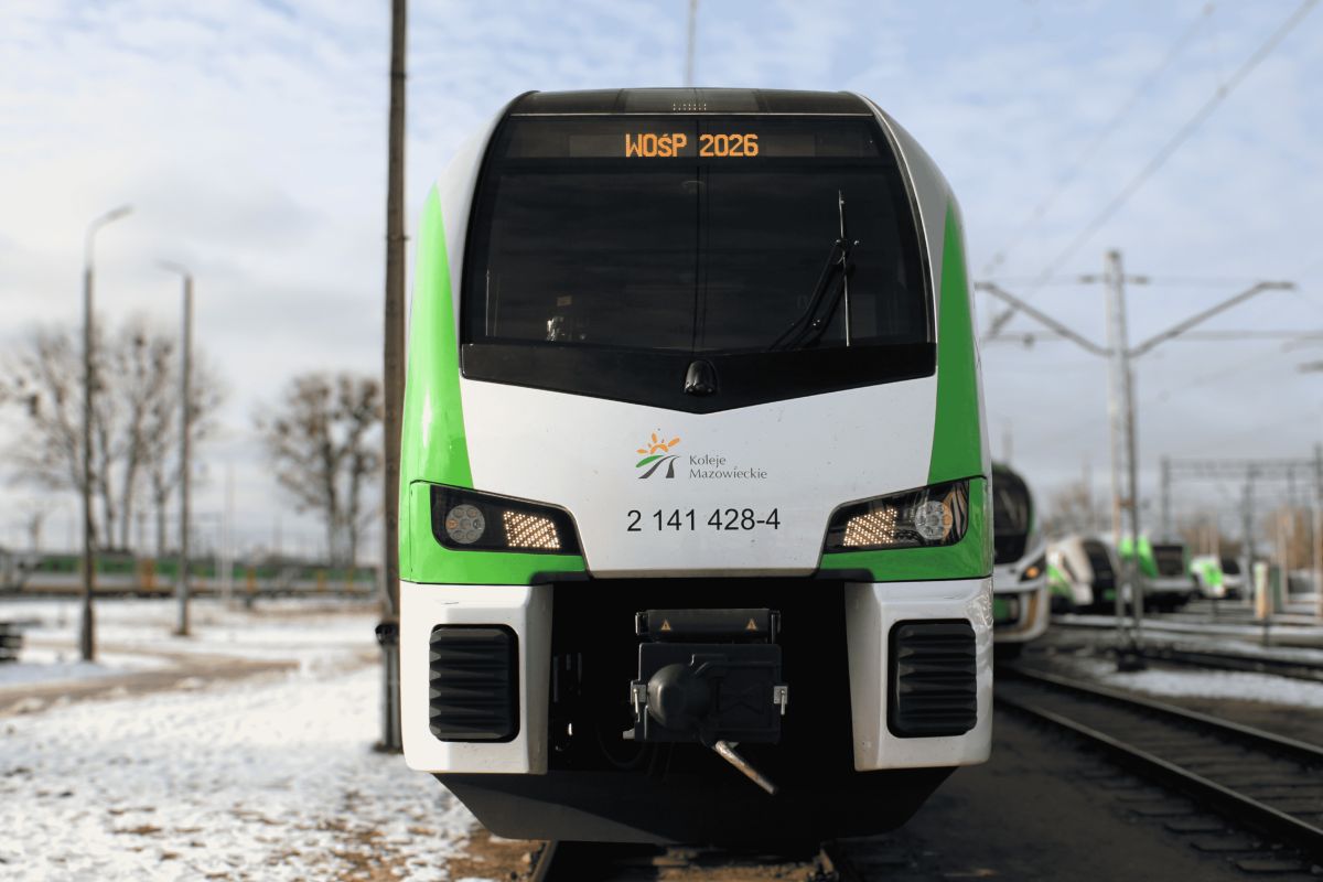 Inforail - Koleje Mazowieckie oficjalnym przewoźnikiem WOŚP. Darmowe przejazdy dla wolontariuszy i 20 charytatywnych licytacji