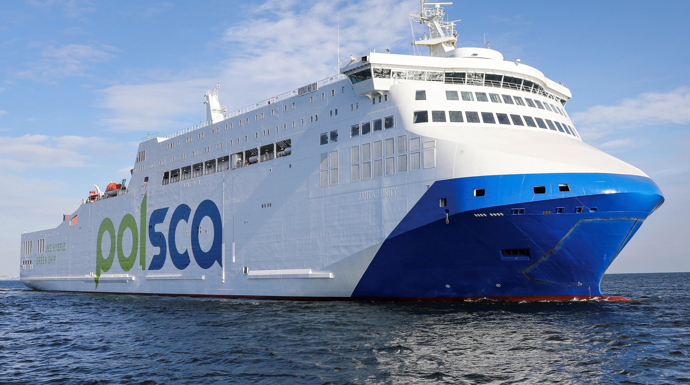 Infoship - Prom Jantar Unity zawinie do Szczecina. Miasto zaprasza na chrzest nowoczesnego promu