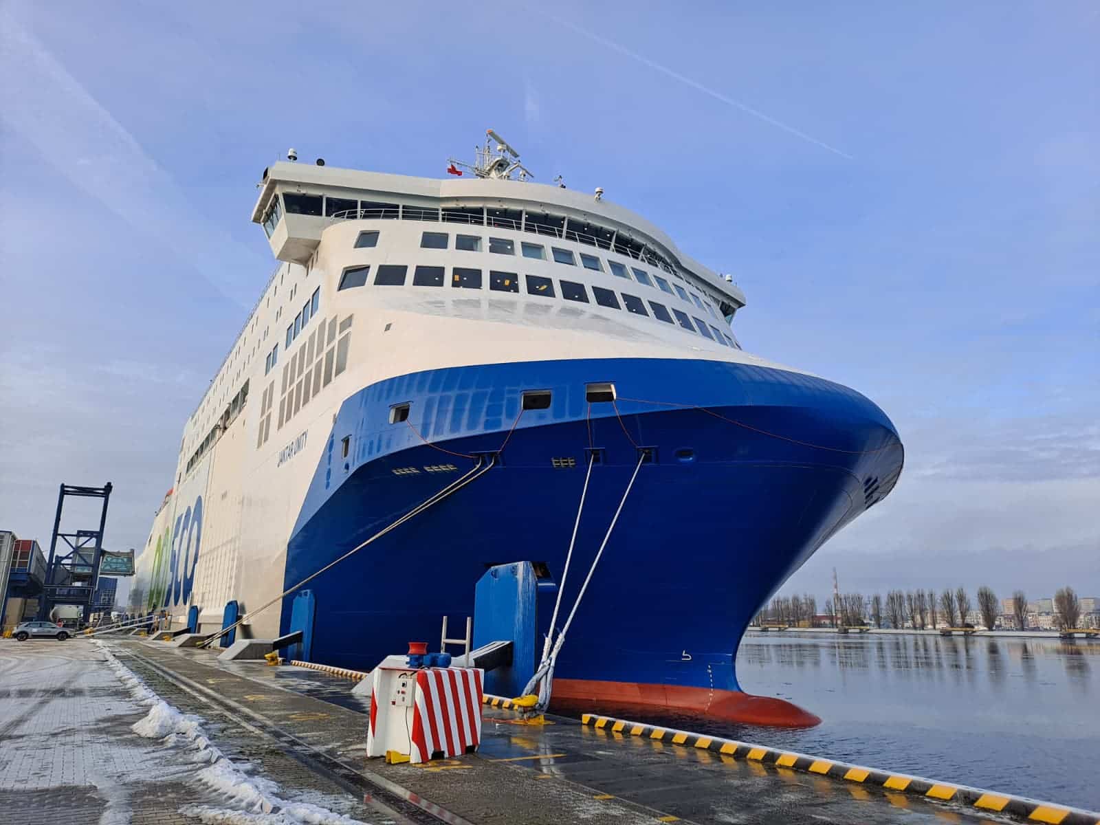 Infoship - Liczy promu Jantar Unity po pierwszym miesiącu w służbie na Bałtyku