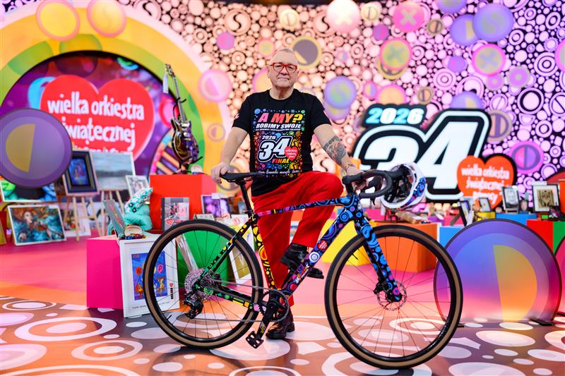 Infobike - PZU gra z WOŚP na dwóch kółkach. Unikatowy rower trafił na aukcję