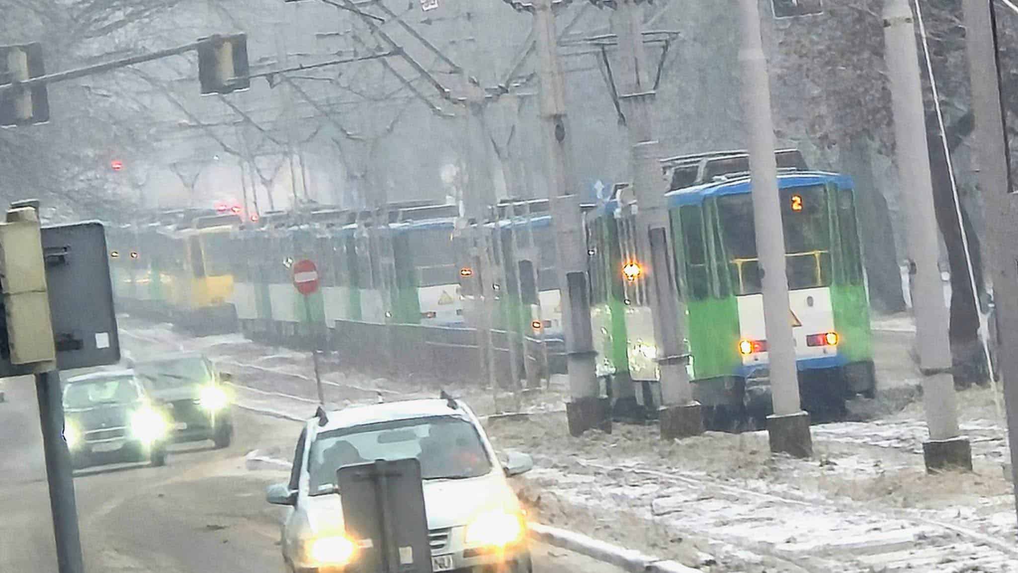 Infotram - Szczecin: Wstrzymane kursowanie wszystkich linii tramwajowych
