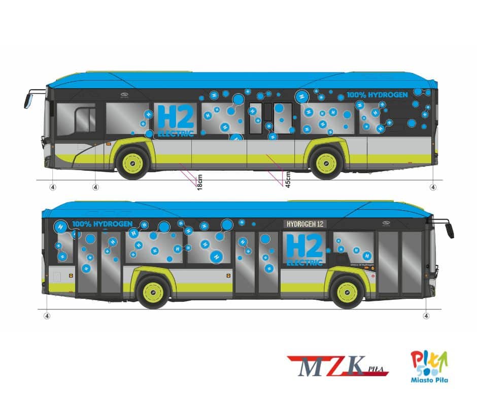 Infobus - Znamy kolor pierwszych autobusów wodorowych MZK Piła. Mieszkańcy zdecydowali