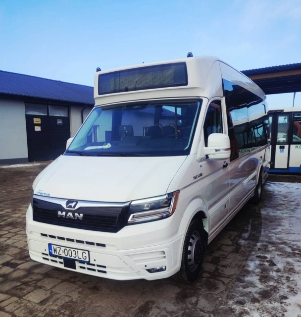 Infobus - Ostrów Mazowiecka inwestuje w transport publiczny. Do floty dołączył MAN-Mercus TGE City
