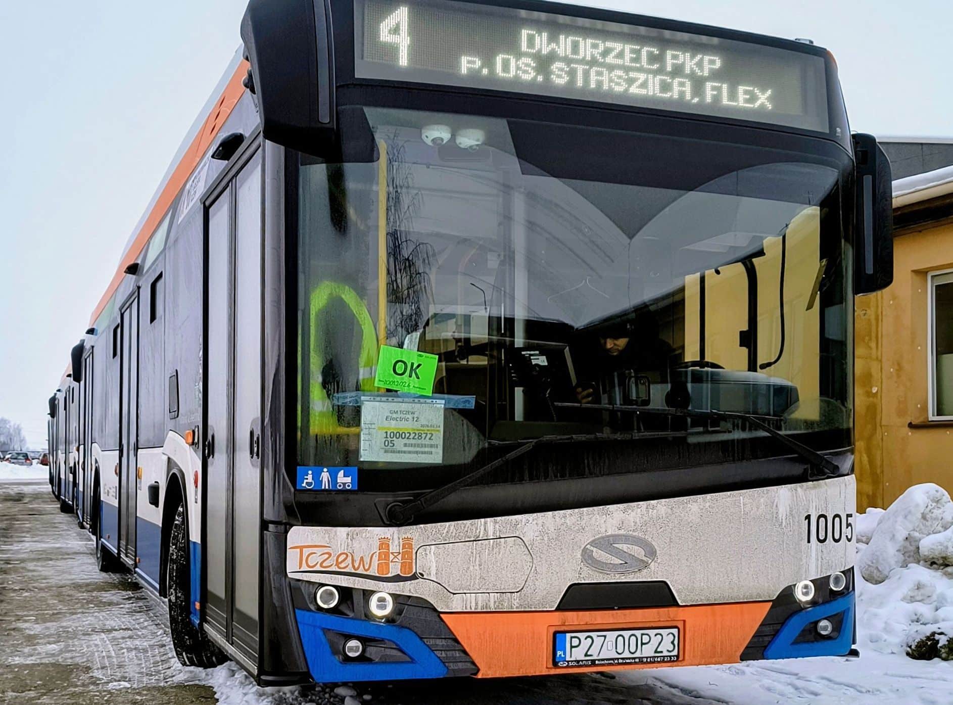Infobus - Pierwsze elektrobusy już na ulicach Tczewa. realizowane są odbiory nowych Solarisów