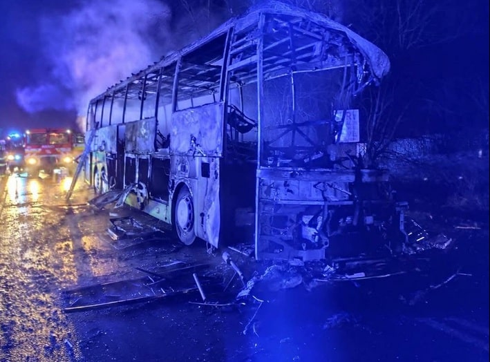 Infobus - Słowacja: Wypadek polskiego autobusu z Budapesztu do Krakowa. Kierowca nie żyje