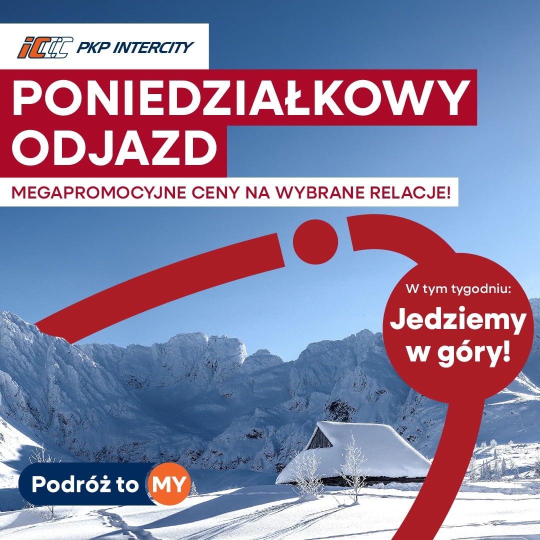 Inforail - Poniedziałkowy odjazd z PKP Intercity: Jedziemy w góry!
