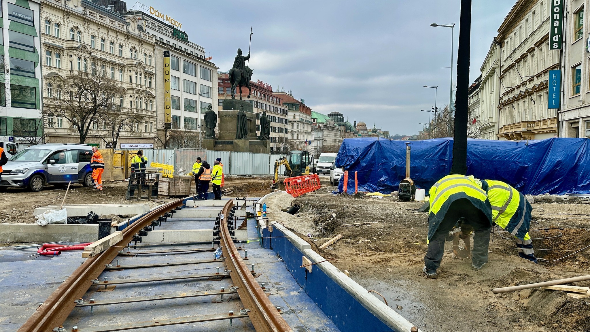 Infotram - realizowane są prace przy budowie linii tramwajowych w Pradze