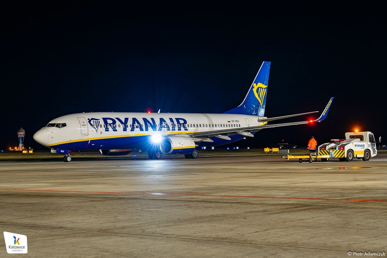 Infoair - Ryanair: rekordowy rozkład Lato 2026 z Katowic. 26 tras i 9 zbazowanych samolotów