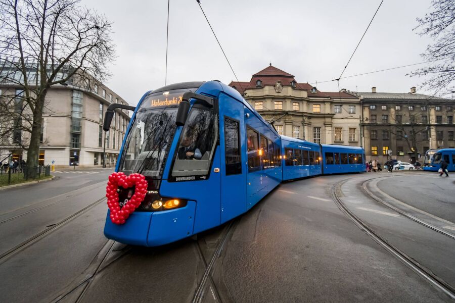 Infotram - Walentynki w tramwaju MPK Kraków. Z bezpłatnymi przejazdami