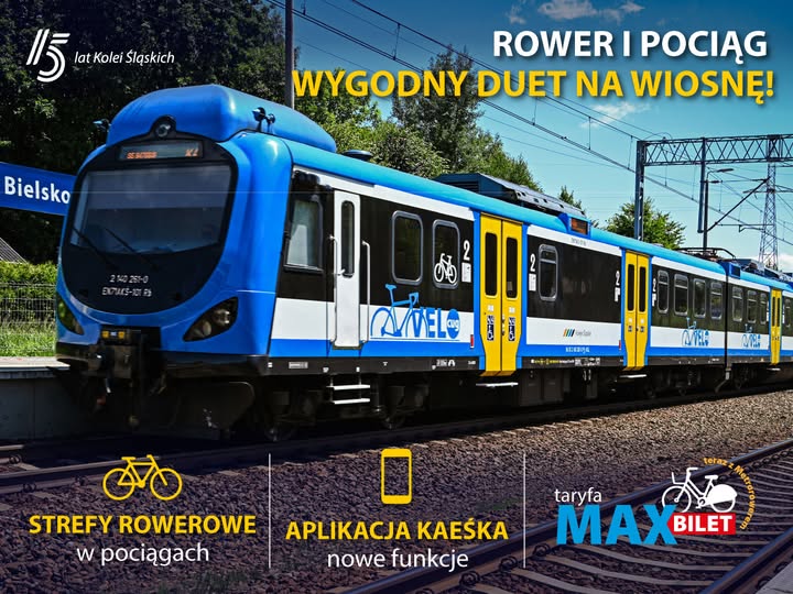 Infobike - Rower i pociąg na wiosnę. Jak połączyć podróż i zgarnąć darmowe minuty jazdy?