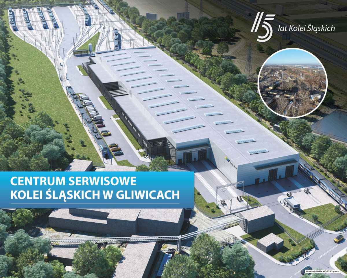 Inforail - Na terenach pokopalnianych w Gliwicach powstanie centrum serwisowe Kolei Śląskich