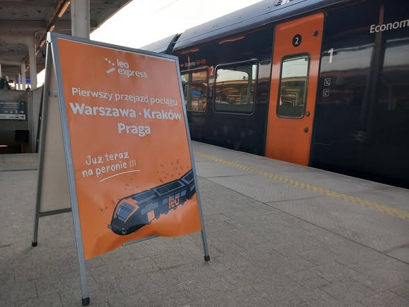 Inforail - LEO Express zainaugurował połączenia Warszawa – Kraków