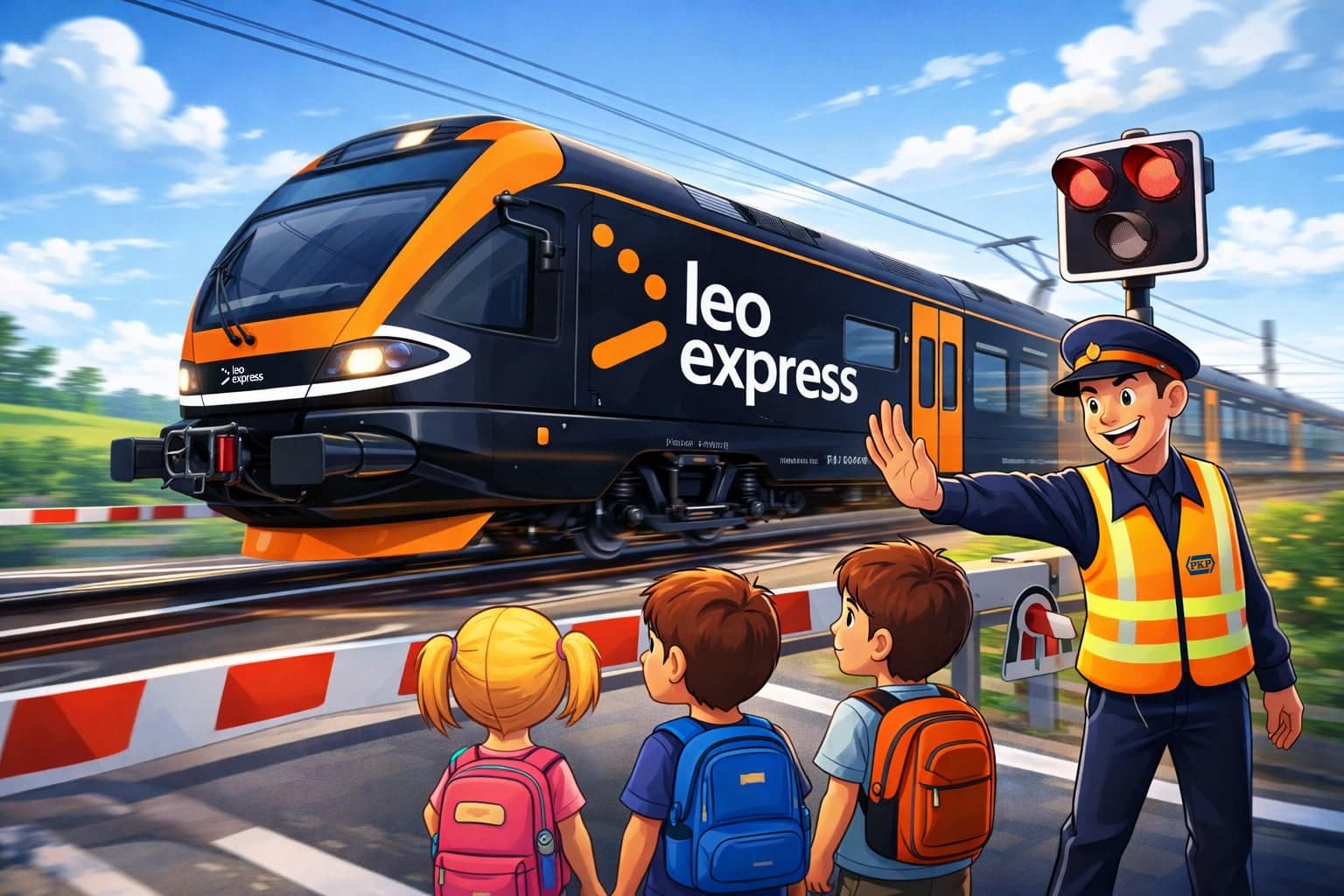 Inforail - Leo Express włącza się do ogólnopolskiej kampanii „Bezpieczny Przejazd” wspierając bezpieczeństwo na przejazdach kolejowych