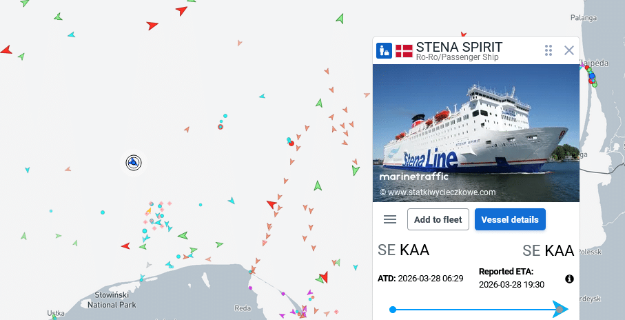 Infoship - Prom Stena Spirit już na polskich wodach, a Stena Line szybciej wraca na trasę Gdynia-Karlskrona
