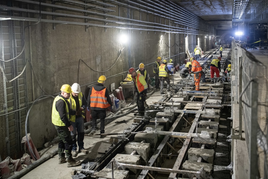 Infotram - Kolejny etap prac na linii metra M2 na Bemowie. Kiedy koniec?