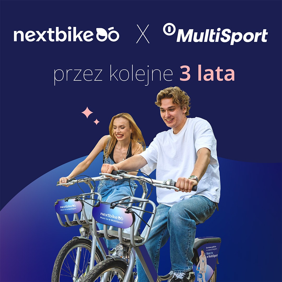Infobike - Godzina jazdy gratis każdego dnia. Nextbike i MultiSport z nową umową