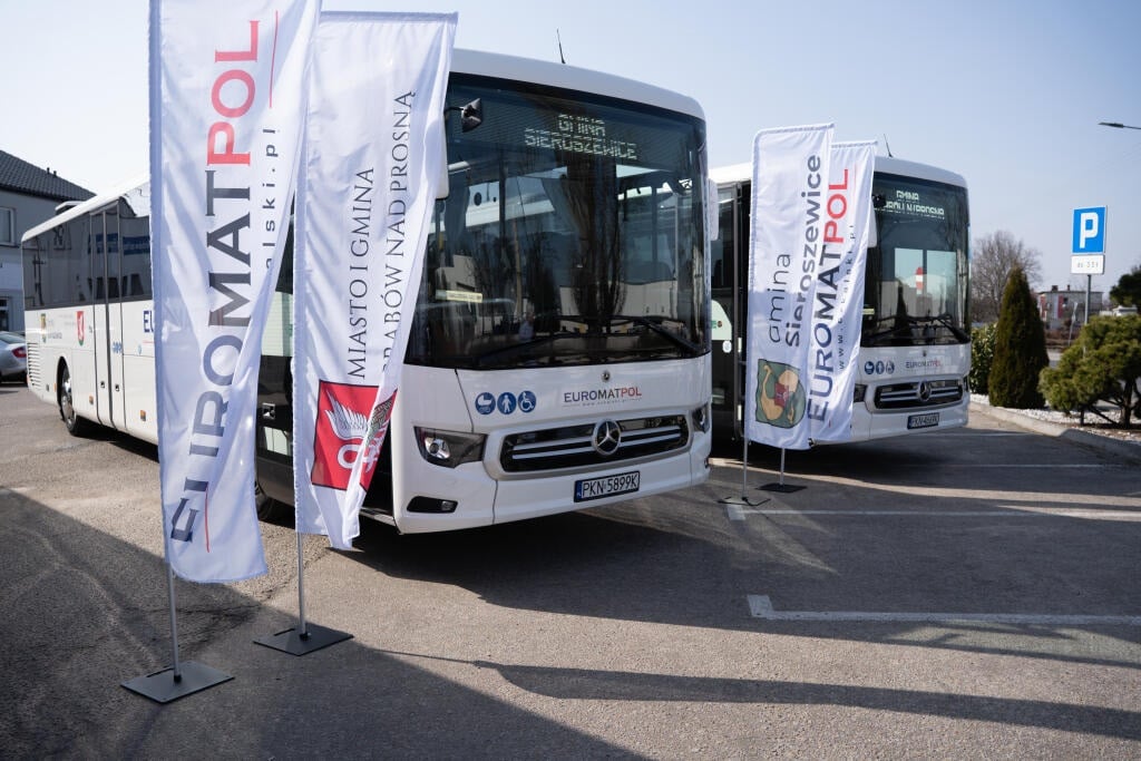 Infobus - Euromatpol odbiera nowe autobusy pod Gminę Sieroszewice: 3 x Mercedes-Benz Intouro