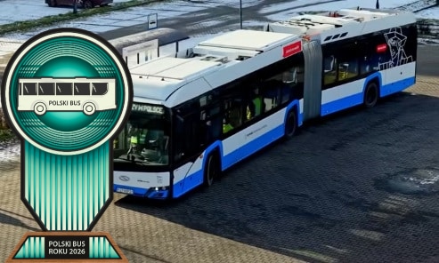 Infobus - Autobus Solaris Urbino 18 hydrogen z Rybnika z tytułem „Miejski Bus Roku 2026”