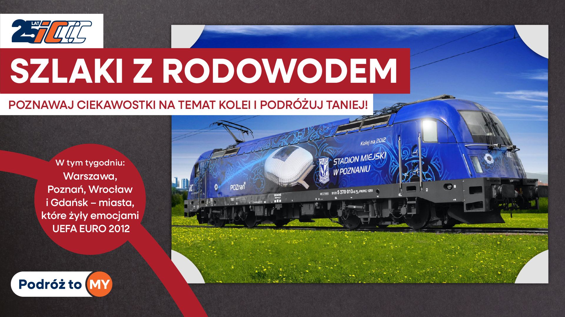 Inforail - Ruszyła promocja Szlaki z rodowodem w PKP Intercity. Dziś taniej na szlaku EURO2012