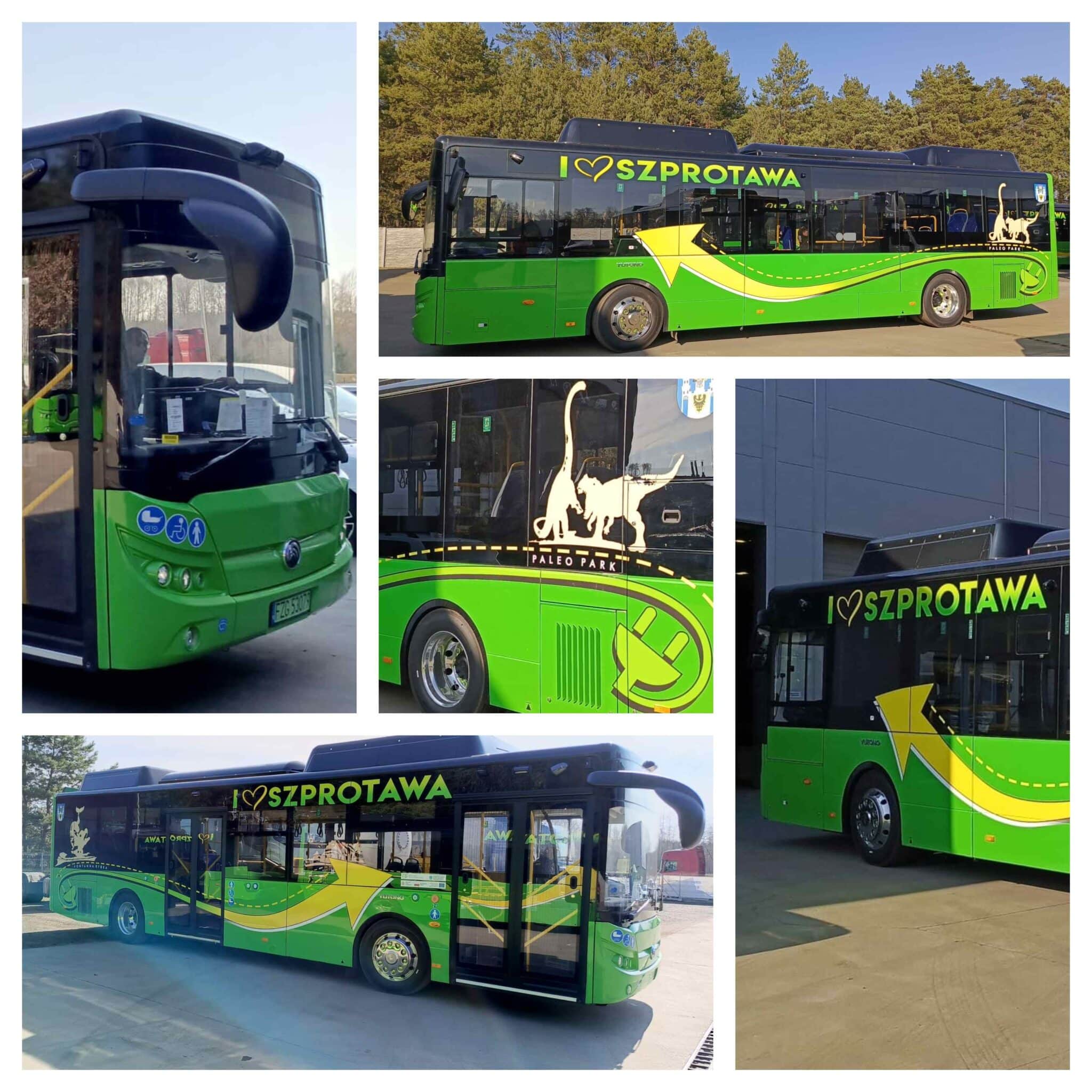 Infobus - Szprotawa odbiera swoje pierwsze autobusy elektryczne. Od Yutonga. Każdy z inną grafiką