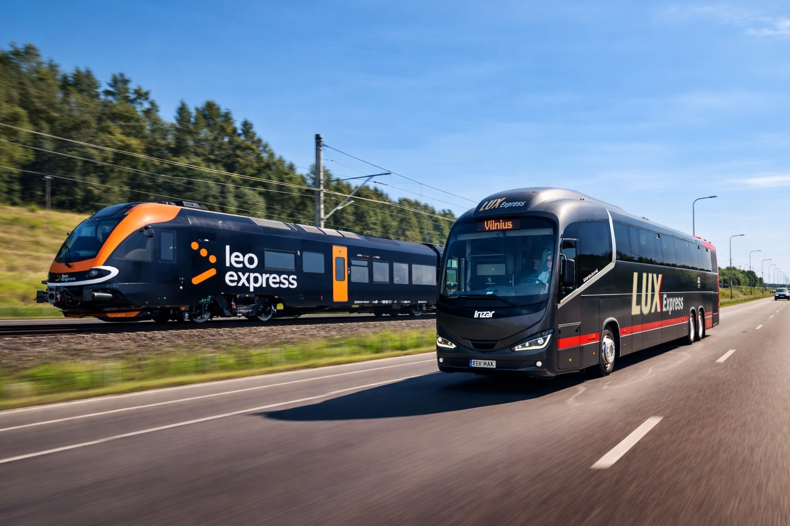 Inforail - LEO Express razem z LUX Express. Podróże na jednym bilecie do państw bałtyckich