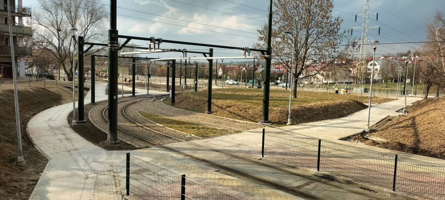 Infotram - Kraków: Tramwaje wracają na pętle Mistrzejowice