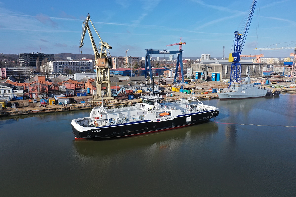 Infoship - Prom „Bjarkøy” z gdańskiej stoczni rozpoczął próby morskie