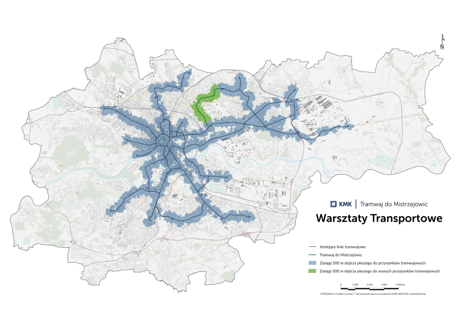 Infotram - Kraków przygotowuje się do uruchomienia KST do Mistrzejowic. Potrzebna nowa siatka połączeń