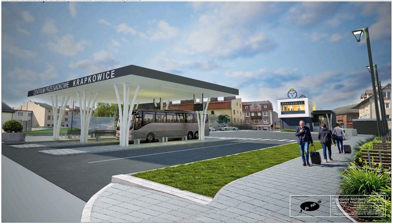 Infotrans - Wiemy, jak będzie wyglądać nowy dworzec autobusowy PKS w Krapkowicach