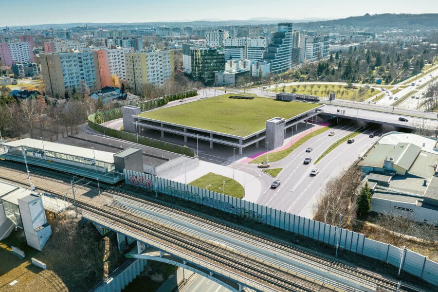 Infotrans - Kraków ruszył z budową zintegrowanego węzła przesiadkowego P&R Bronowice. Bez utrudnień